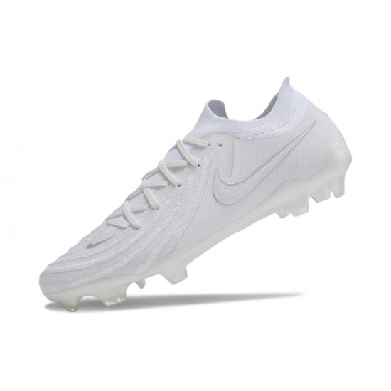 Cheap Nike Phantom Luna Elite NU FG White Beige Low Soccer Shoes Sale