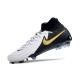 Cheap Nike Phantom Luna Elite NU FG White Black Gold High Soccer Shoes Sale