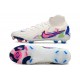 Cheap Nike Phantom Luna Elite NU FG White Blue Pink High Soccer Shoes Sale