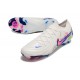 Cheap Nike Phantom Luna Elite NU FG White Blue Pink Low Soccer Shoes Sale