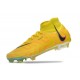 Cheap Nike Phantom Luna Elite NU FG Yellow Black High Soccer Shoes Sale