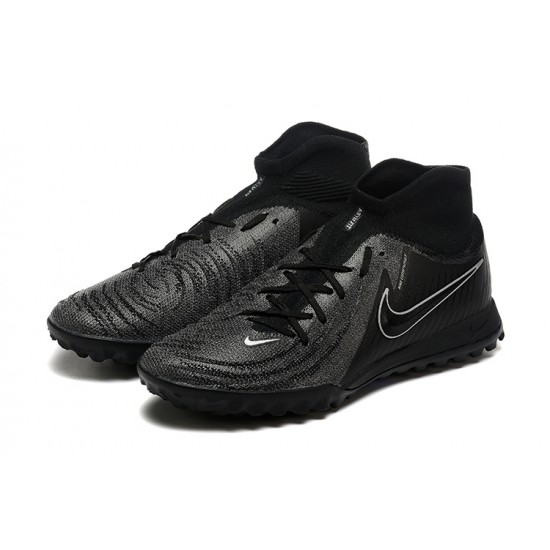 Cheap Nike Phantom Luna Elite TF High Top Black Soccer Shoes Sale