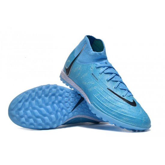 Cheap Nike Phantom Luna Elite TF High Top Blue Soccer Shoes Sale