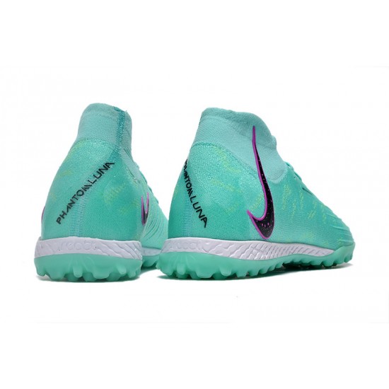 Cheap Nike Phantom Luna Elite TF High Top Green Soccer Shoes Sale