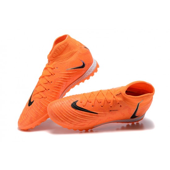 Cheap Nike Phantom Luna Elite TF High Top Orange Black Soccer Shoes Sale