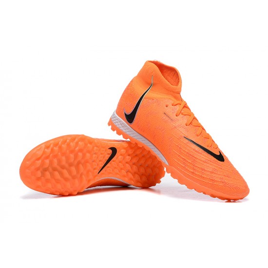 Cheap Nike Phantom Luna Elite TF High Top Orange Black Soccer Shoes Sale