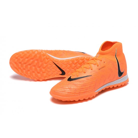 Cheap Nike Phantom Luna Elite TF High Top Orange Black Soccer Shoes Sale