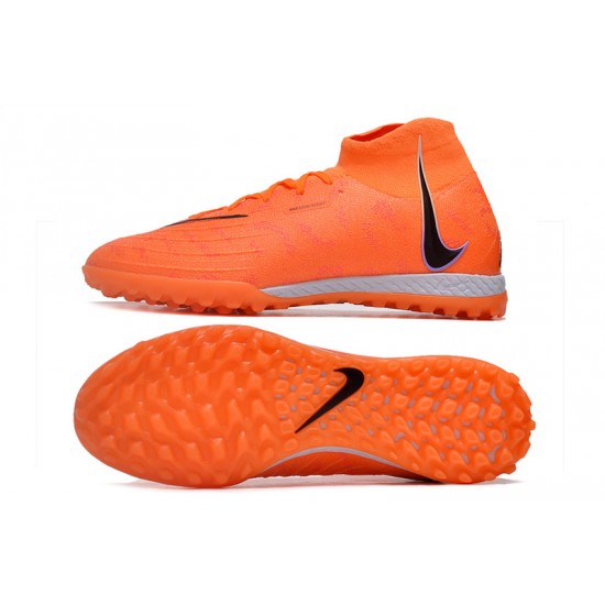 Cheap Nike Phantom Luna Elite TF High Top Orange Soccer Shoes Sale