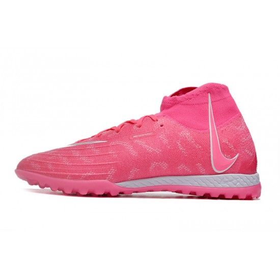 Cheap Nike Phantom Luna Elite TF High Top Peach Soccer Shoes Sale