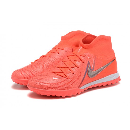 Cheap Nike Phantom Luna Elite TF High Top Peach Soccer Shoes Sale