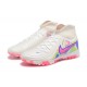 Cheap Nike Phantom Luna Elite TF High Top Pink White Blue Soccer Shoes Sale