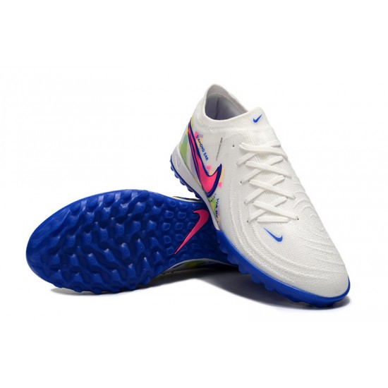 Cheap Nike Phantom Luna Elite TF Low Blue White Soccer Shoes Sale