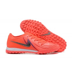 Nike Phantom Luna Elite TF Low Pink Grey Soccer Shoes 