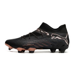 Puma Future 7 Ultimate FG-AG Black Brown Low Soccer Shoes