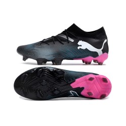 Puma Future 7 Ultimate FG-AG Black Pink White Low Soccer Shoes