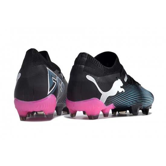 Cheap Puma Future 7 Ultimate FG-AG Black Pink White Low Soccer Shoes Sale