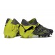 Cheap Puma Future 7 Ultimate FG-AG Black Yellow Green Low Soccer Shoes Sale