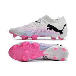 Puma Future 7 Ultimate FG-AG Pink White Black Low Soccer Shoes