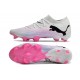 Cheap Puma Future 7 Ultimate FG-AG Pink White Black Low Soccer Shoes Sale