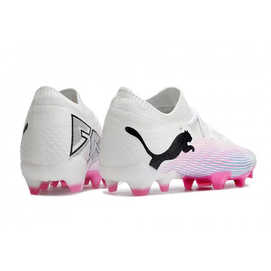 Cheap Puma Future 7 Ultimate FG-AG Pink White Black Low Soccer Shoes Sale