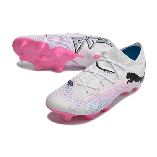 Cheap Puma Future 7 Ultimate FG-AG Pink White Black Low Soccer Shoes Sale