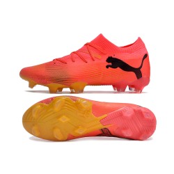 Puma Future 7 Ultimate FG-AG Red Black Low Soccer Shoes