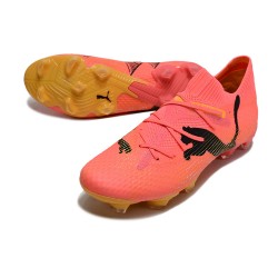 Puma Future 7 Ultimate FG-AG Red Yellow Low Soccer Shoes