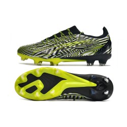 Puma Ultra Ultimate FG Black Green Grey Low Soccer Shoes