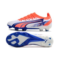 Puma Ultra Ultimate FG Orange Deep Blue Low Soccer Shoes