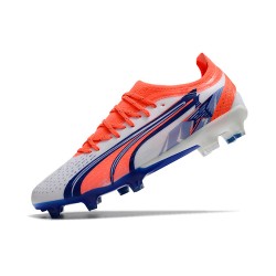 Puma Ultra Ultimate FG Orange Deep Blue Low Soccer Shoes