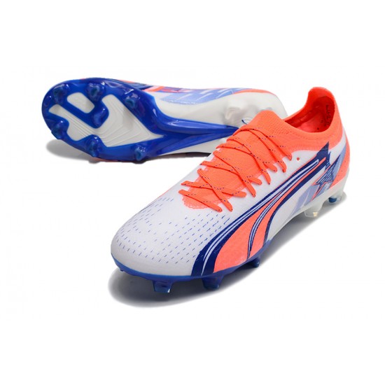 Cheap Puma Ultra Ultimate FG Orange Deep Blue Low Soccer Shoes Sale